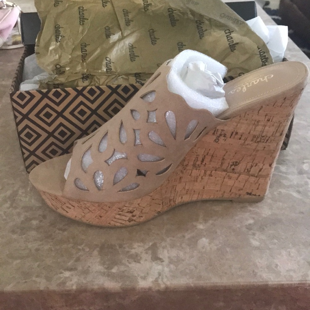 NWT Charles by Charles David wedge sandals